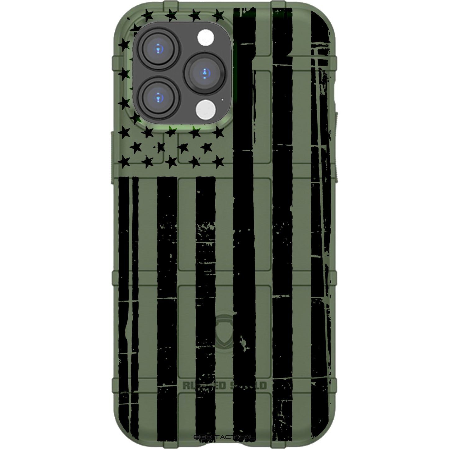Reversed Weathered Assaulting Forward Black US American Flag Print Custom Printed Android & Apple Phone Case Design