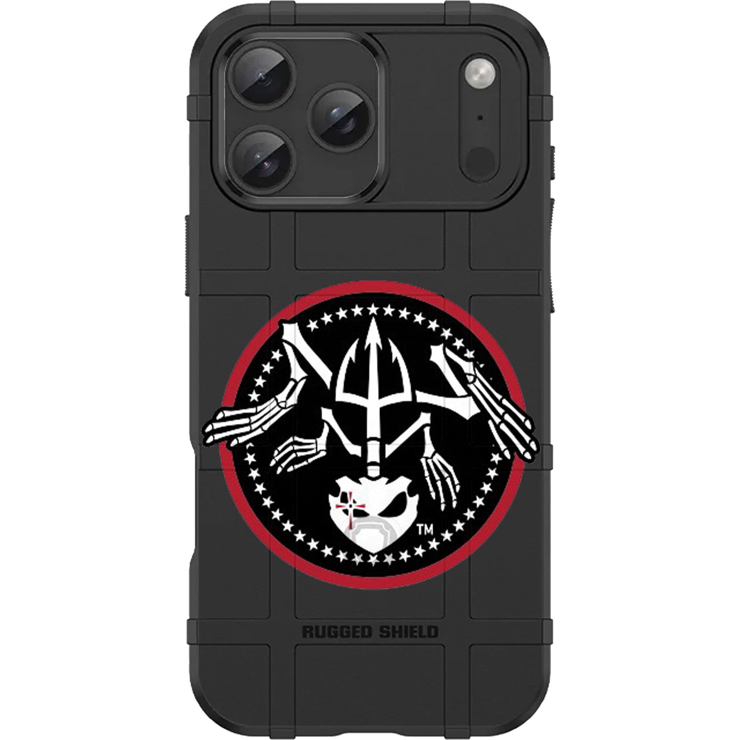 American Sniper Circle Stars Frog Logo Custom Printed Case Design on Black Case