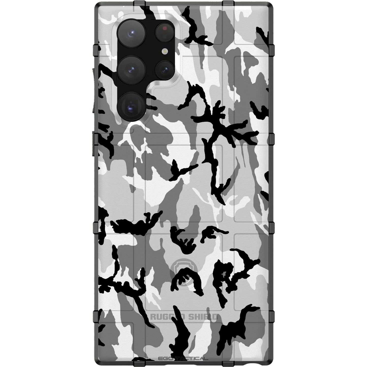 Black Grey White Snow Camouflage Custom Printed Android & Apple Phone Case Design