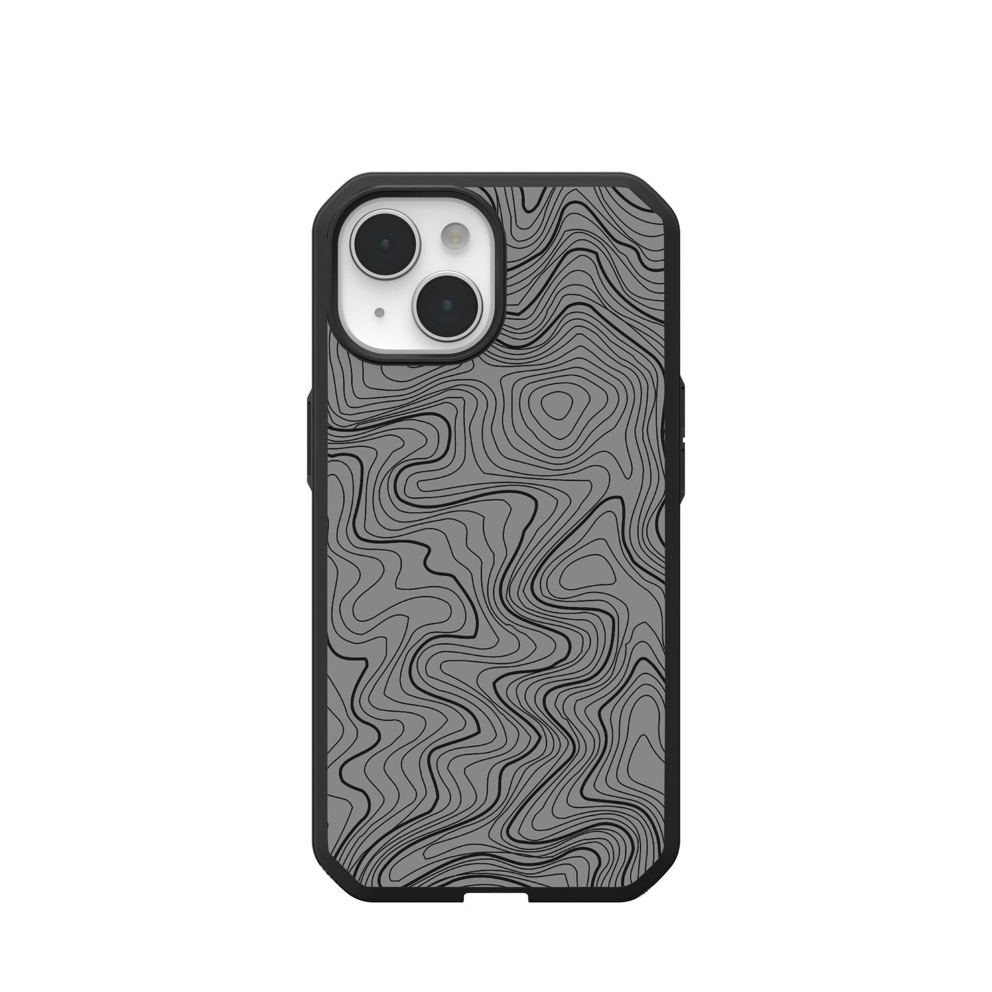 UAG CIVILIAN LT CASE WITH MAGSAFE FOR APPLE IPHONE - GREY TOPOGRAPHY STYLE 2