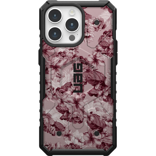 UAG PATHFINDER CASE WITH MAGSAFE FOR APPLE IPHONE - FLORAL MERLOT