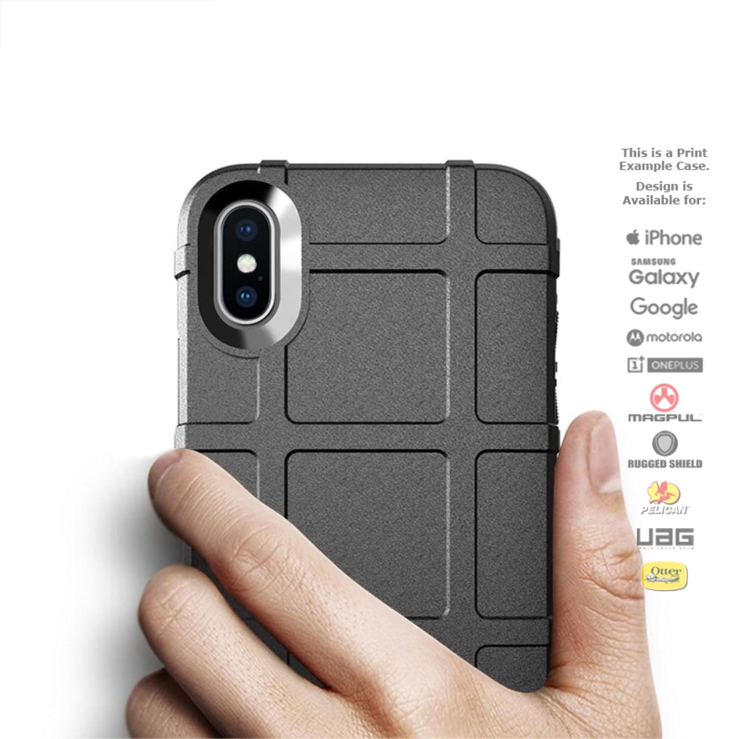 Rugged Shield Brand Solid Color Unprinted TPU Cases