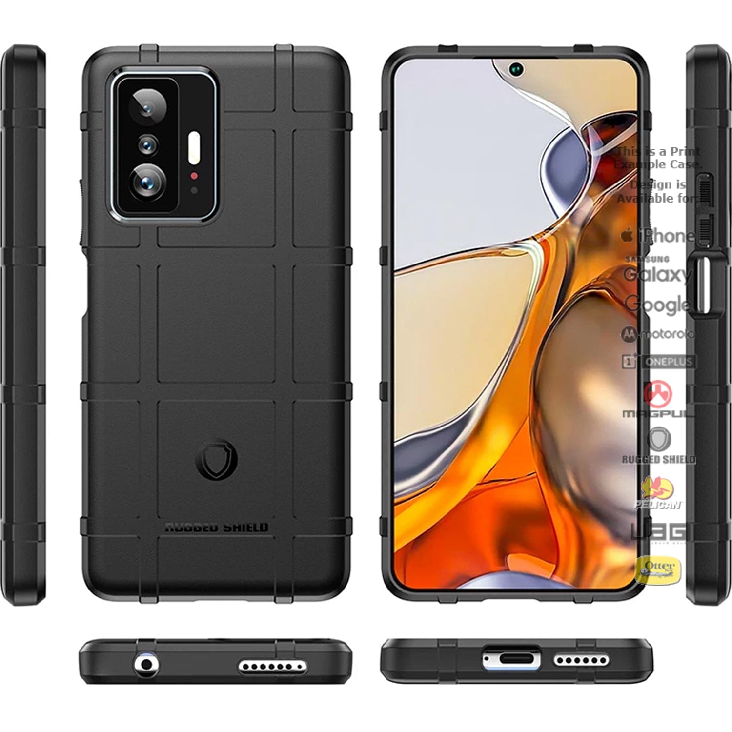 Rugged Shield Branded Solid Color Tpu Cases For Samsung Galaxy Models