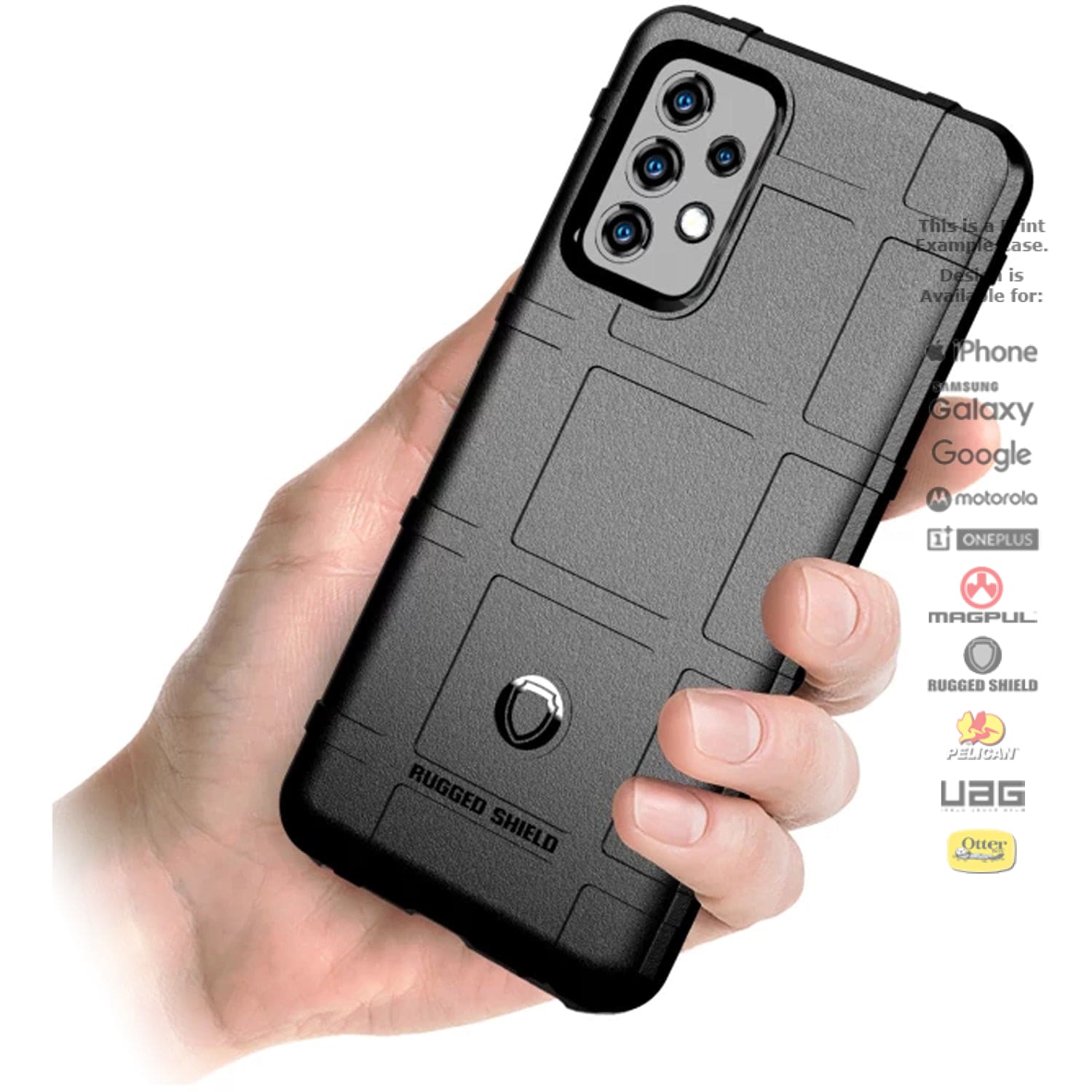 Rugged Shield Branded Solid Color Tpu Cases For Samsung Galaxy Models