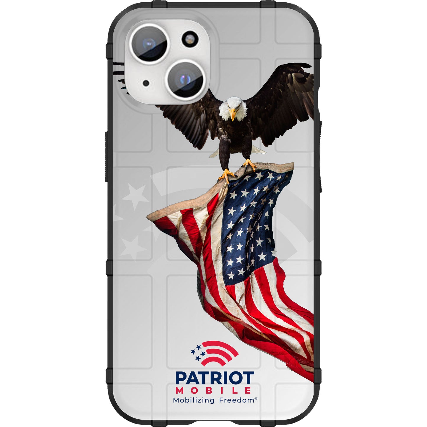 Patriot Mobile Eagle & Flag Custom Printed Android & Apple Phone Cases