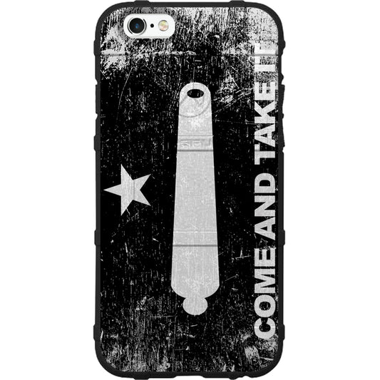 Battle of Gonzales, Come and Take It Cannon Star Inverted Colors Worn Custom Printed Android & Apple Phone Case Design