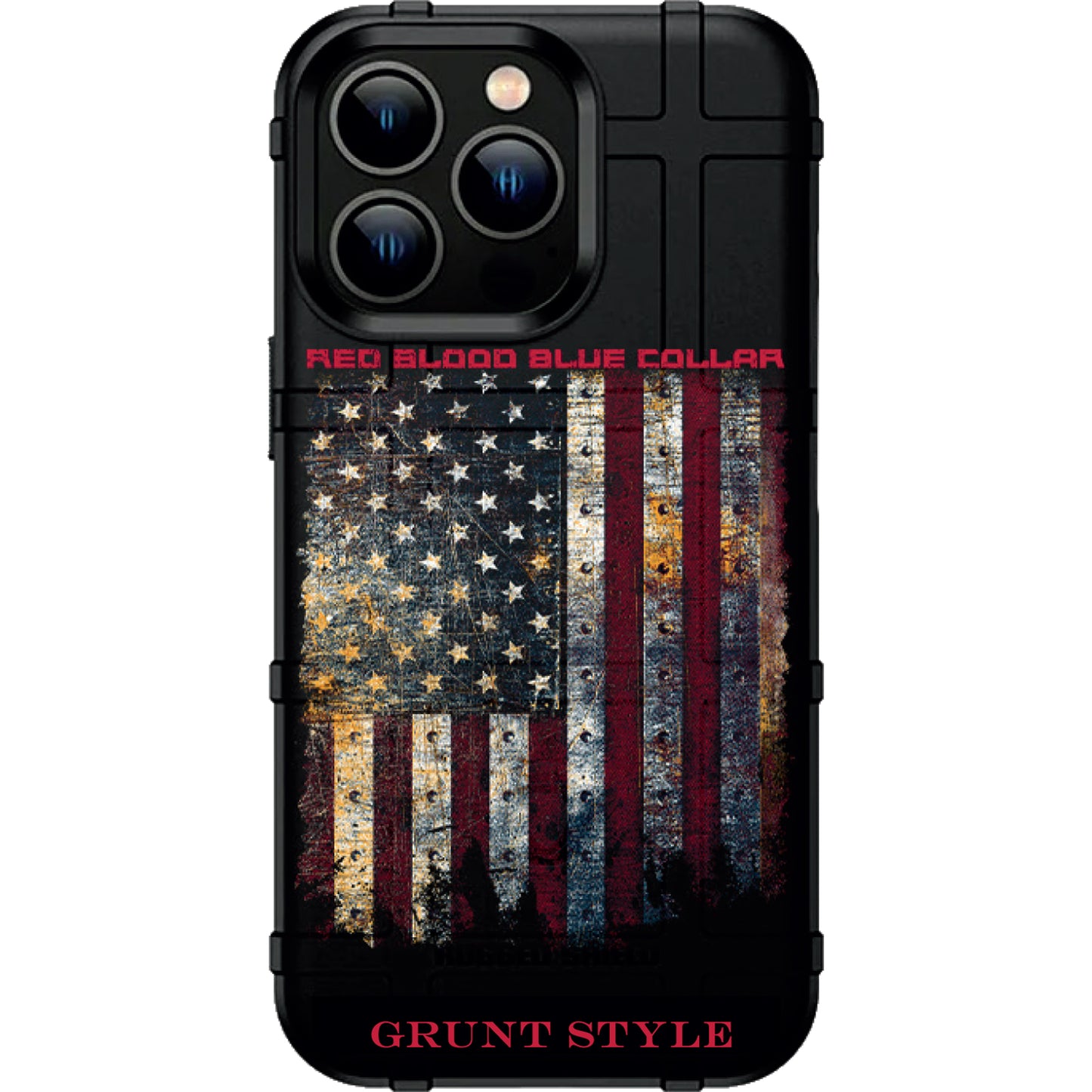 Officially Licensed GRUNT STYLE "Red Blood Blue Collar" Custom Printed Android & Apple Phone Cases