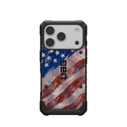 UAG PATHFINDER CASE WITH MAGSAFE FOR APPLE IPHONE - AMERICAN FLAG PAINTING