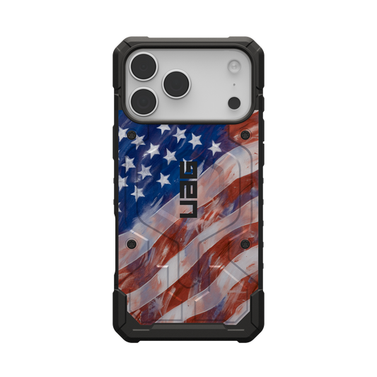 UAG PATHFINDER CASE WITH MAGSAFE FOR APPLE IPHONE - AMERICAN FLAG PAINTING