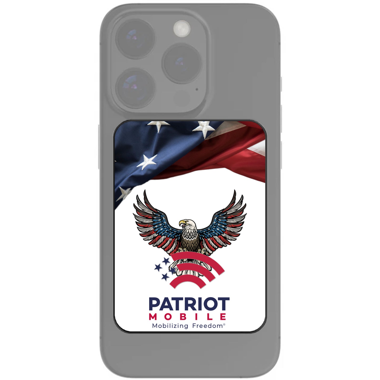 Patriot Mobile Limited Edition Custom-Printed 5,000mAh MagSafe Magnetic Powerbank & Wireless Battery Charger