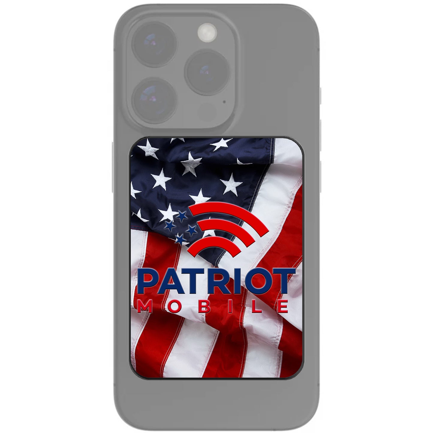 Patriot Mobile Limited Edition Custom-Printed 5,000mAh MagSafe Magnetic Powerbank & Wireless Battery Charger