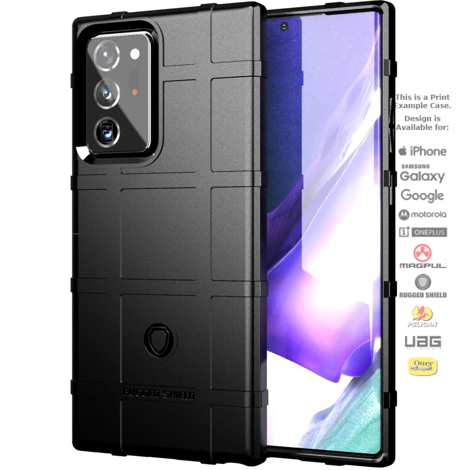 Rugged Shield Branded Solid Color Tpu Cases For Samsung Galaxy Models