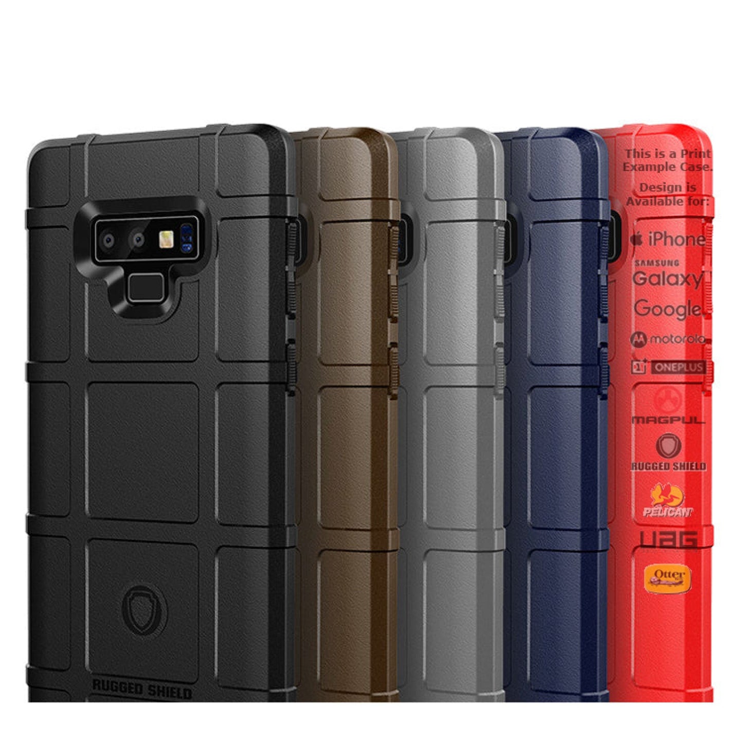 Rugged Shield Branded Solid Color Tpu Cases For Samsung Galaxy Models