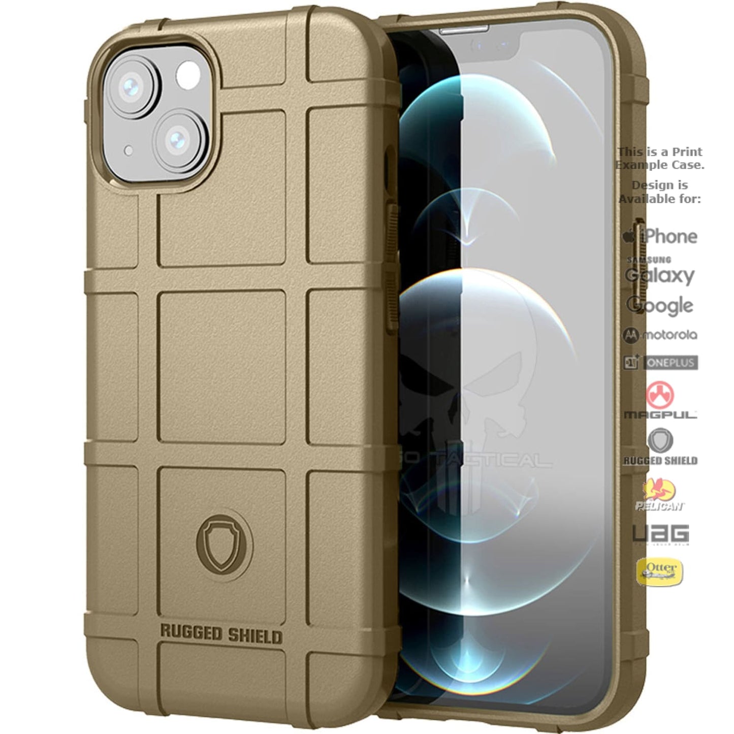 Rugged Shield Branded Solid Color TPU Cases for all Apple iPhone Models
