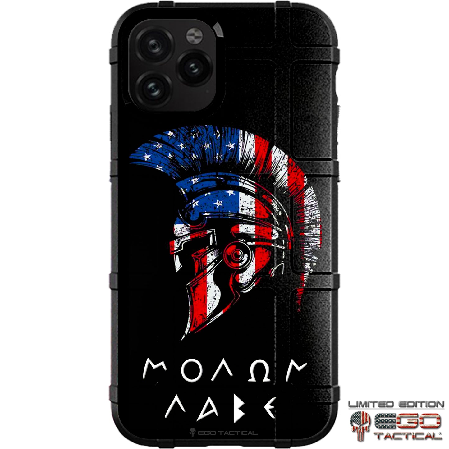 US Flag Spartan Molon Labe Custom Printed Android & Apple Phone Case Design