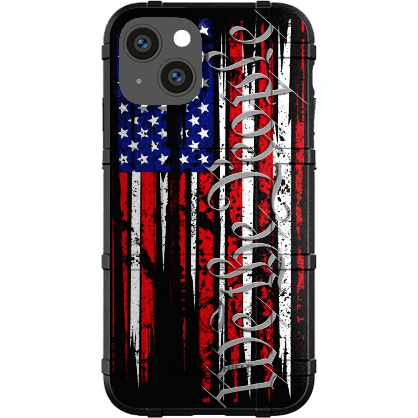 Tattered USA Flag We The People Constitution Custom Printed Case Design