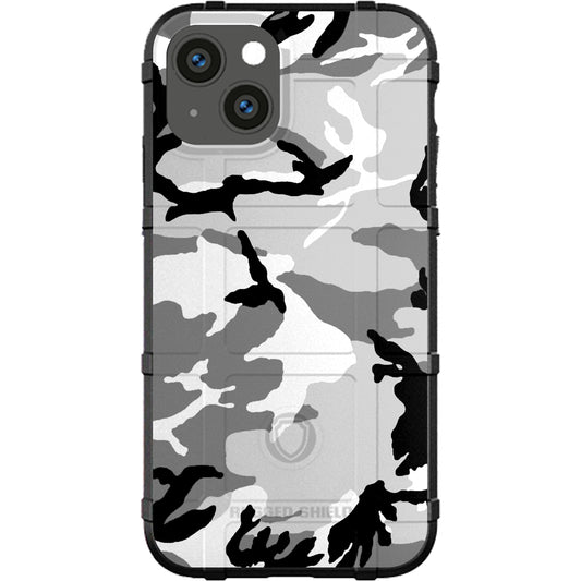 Black Grey White Snow Camouflage Custom Printed Android & Apple Phone Case Design