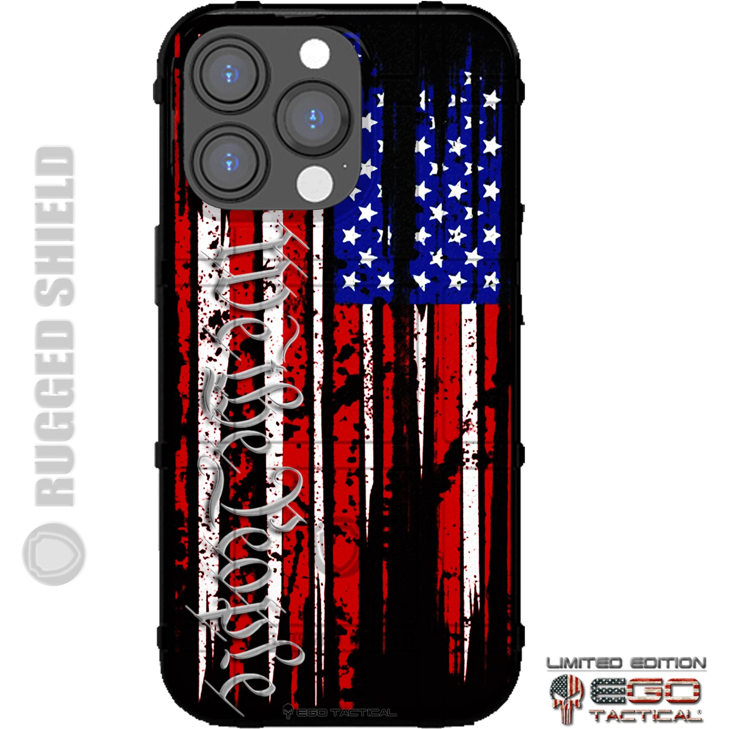 Tattered USA Flag We The People Constitution Custom Printed Case Design
