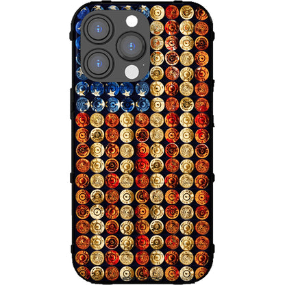 4th of July American Freedom Bullets, Shotgun Shells U.S. Flag Custom Printed Android & Apple Phone Case Design