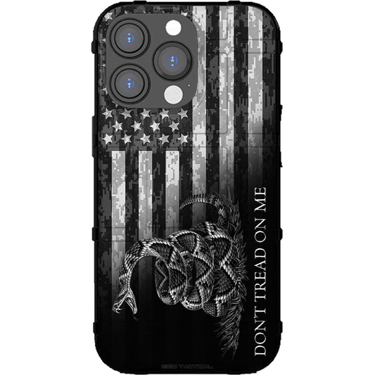 Don't Tread on Me Flag Black Camo Flag Rev Custom Printed Case Design