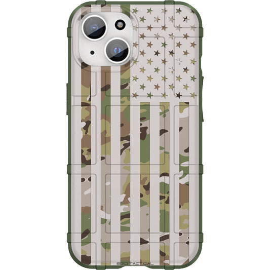 Multicam OCP/Scorpion Camouflage, Light US American Flag Custom Printed Android & Apple Phone Case Design