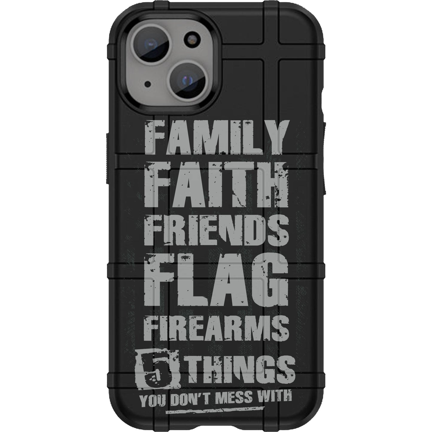 Warrior 12 5 Things - Family Faith Friends Flag Firearms Custom Printed Android & Apple Phone Cases