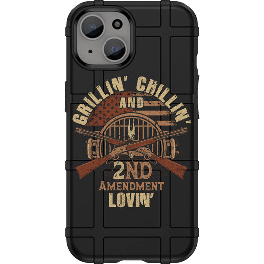 Warrior 12 Grillin and Chillin - 2nd Amendment Lovin Custom Printed Android & Apple Phone Cases