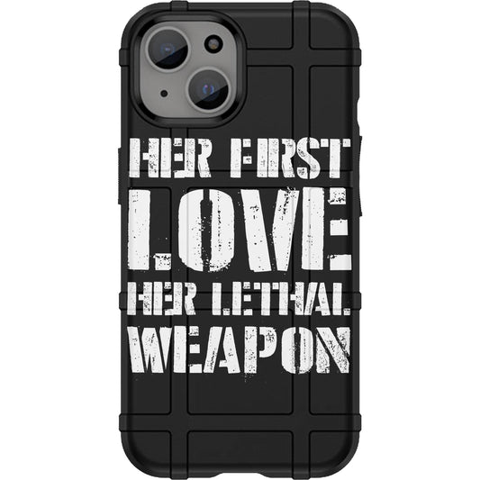 Warrior 12 Her First Love, Her Lethal Weapon Custom Printed Android & Apple Phone Cases