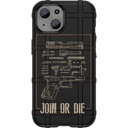 Warrior 12 Join or Die Custom Printed Android & Apple Phone Cases