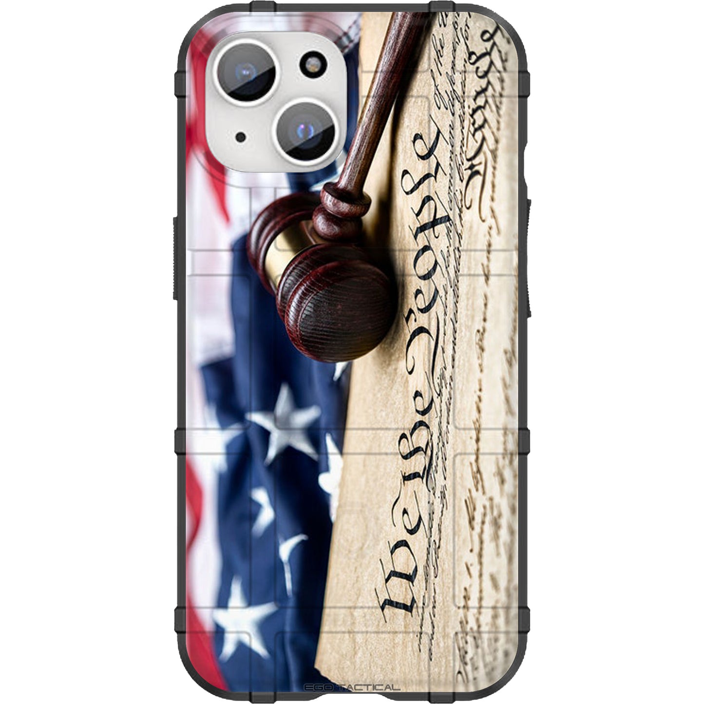 We the People Constitution with Gavel Custom Printed Android & Apple Phone Case Design