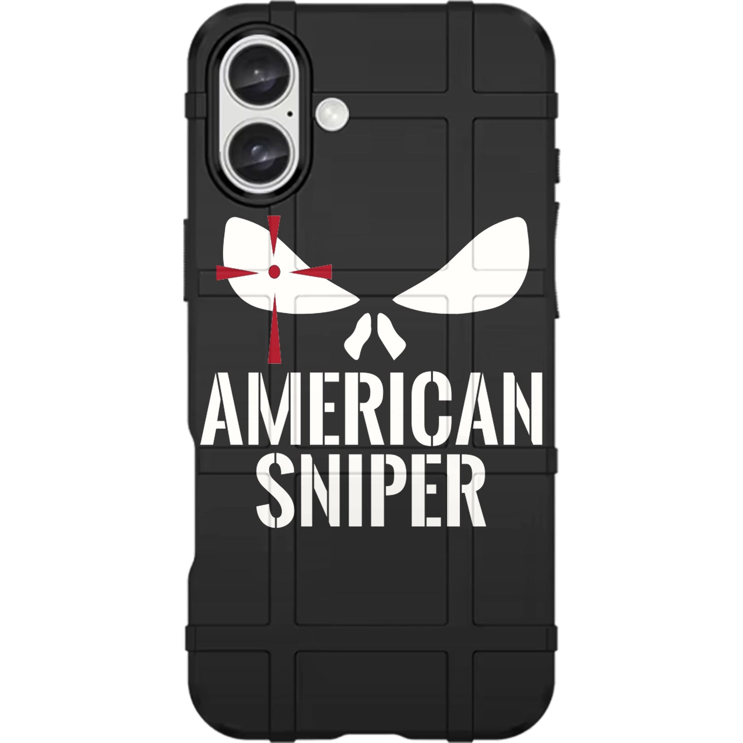 American Sniper Black Eyes Cross Custom Printed Case Design