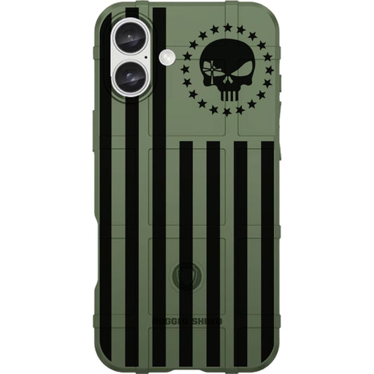 American Sniper Logo Flag Custom Printed Case Design on Green Case