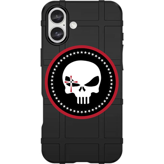 American Sniper Circle Stars Skull Logo Custom Printed Case Design on Black Case