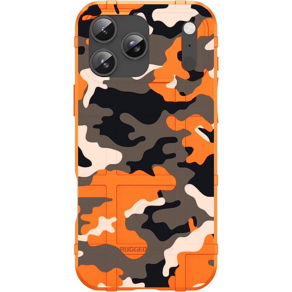 Black Grey Orange Camo
