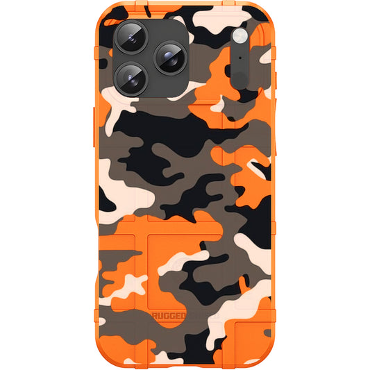 Black Grey Orange Camo