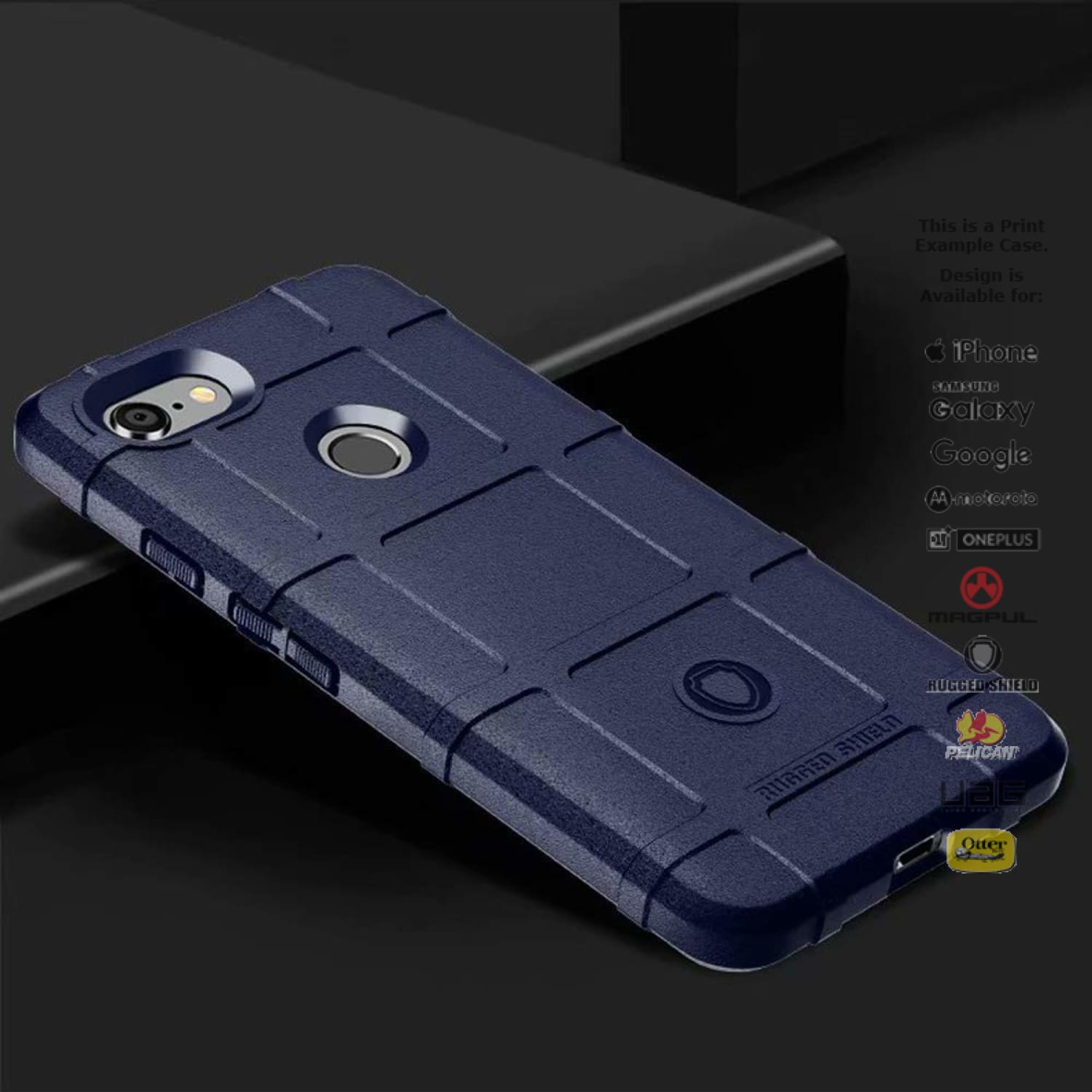 Rugged Shield Branded Solid Color Tpu Cases For Google Pixel Phone Models
