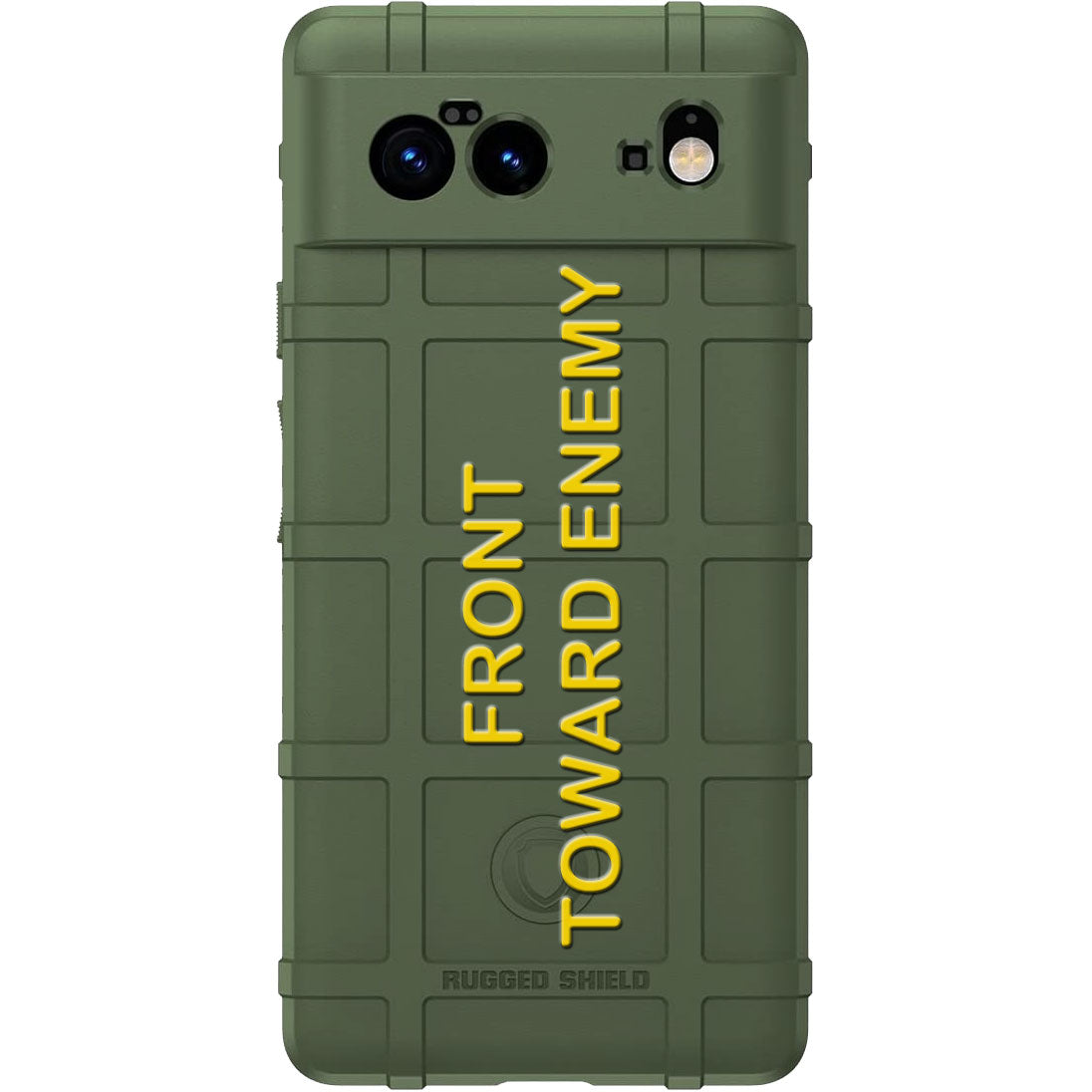 Front Toward Enemy Yellow Text on OD Green Claymore Mine Apers M18A1 Parity Custom Printed Android & Apple Phone Cases