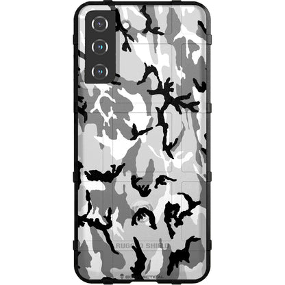 Black Grey White Snow Camouflage Custom Printed Android & Apple Phone Case Design