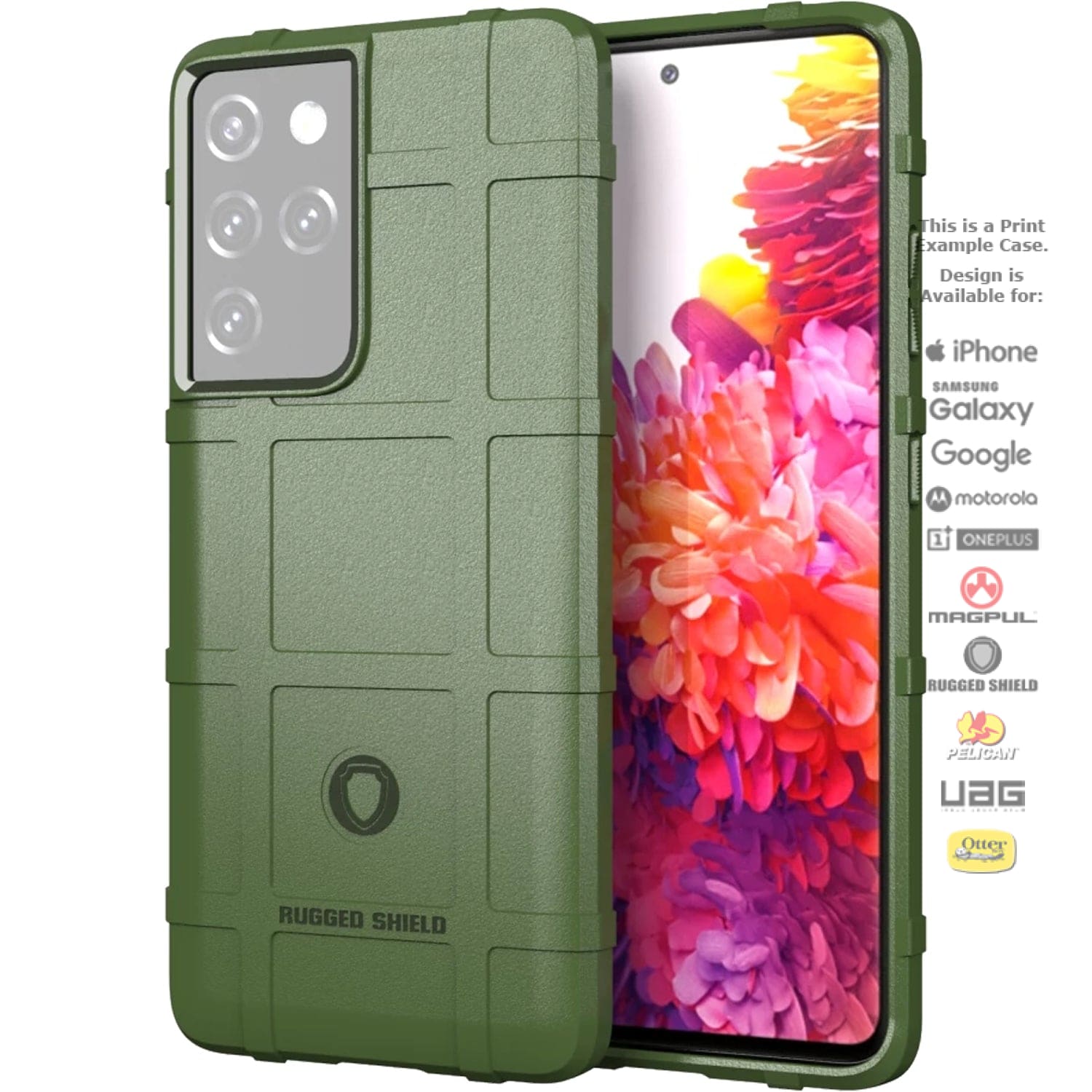 Rugged Shield Branded Solid Color Tpu Cases For Samsung Galaxy Models
