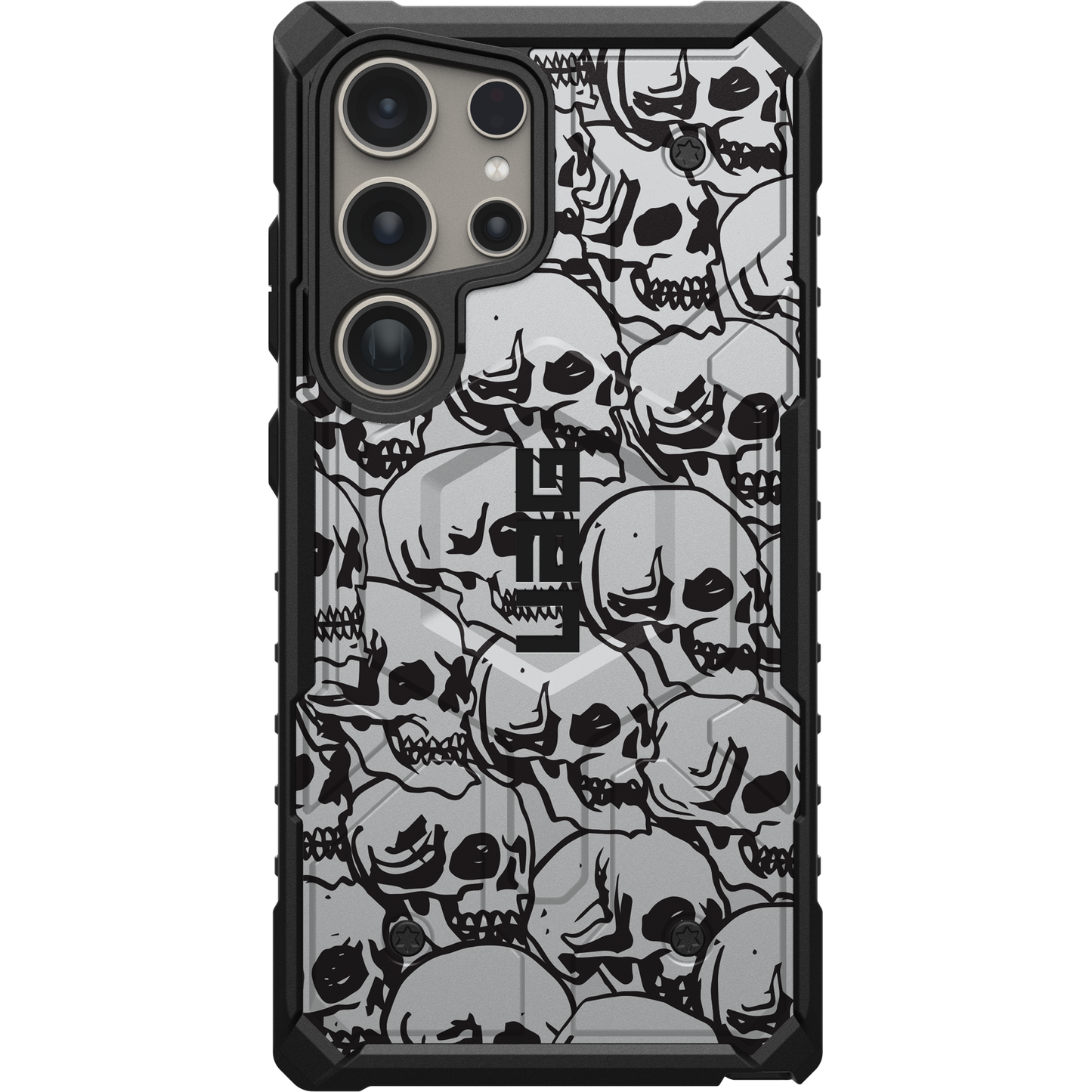 UAG PATHFINDER CASE FOR SAMSUNG GALAXY - BLOCK 03 - SILVER SKULLS