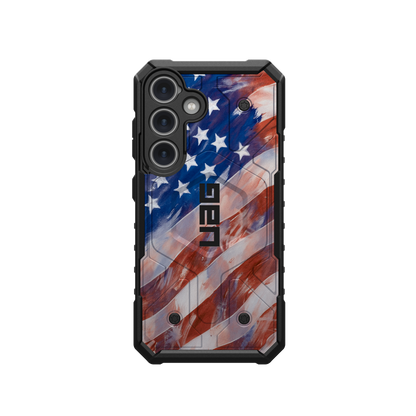 UAG PATHFINDER CASE FOR SAMSUNG GALAXY - AMERICAN FLAG PAINTING