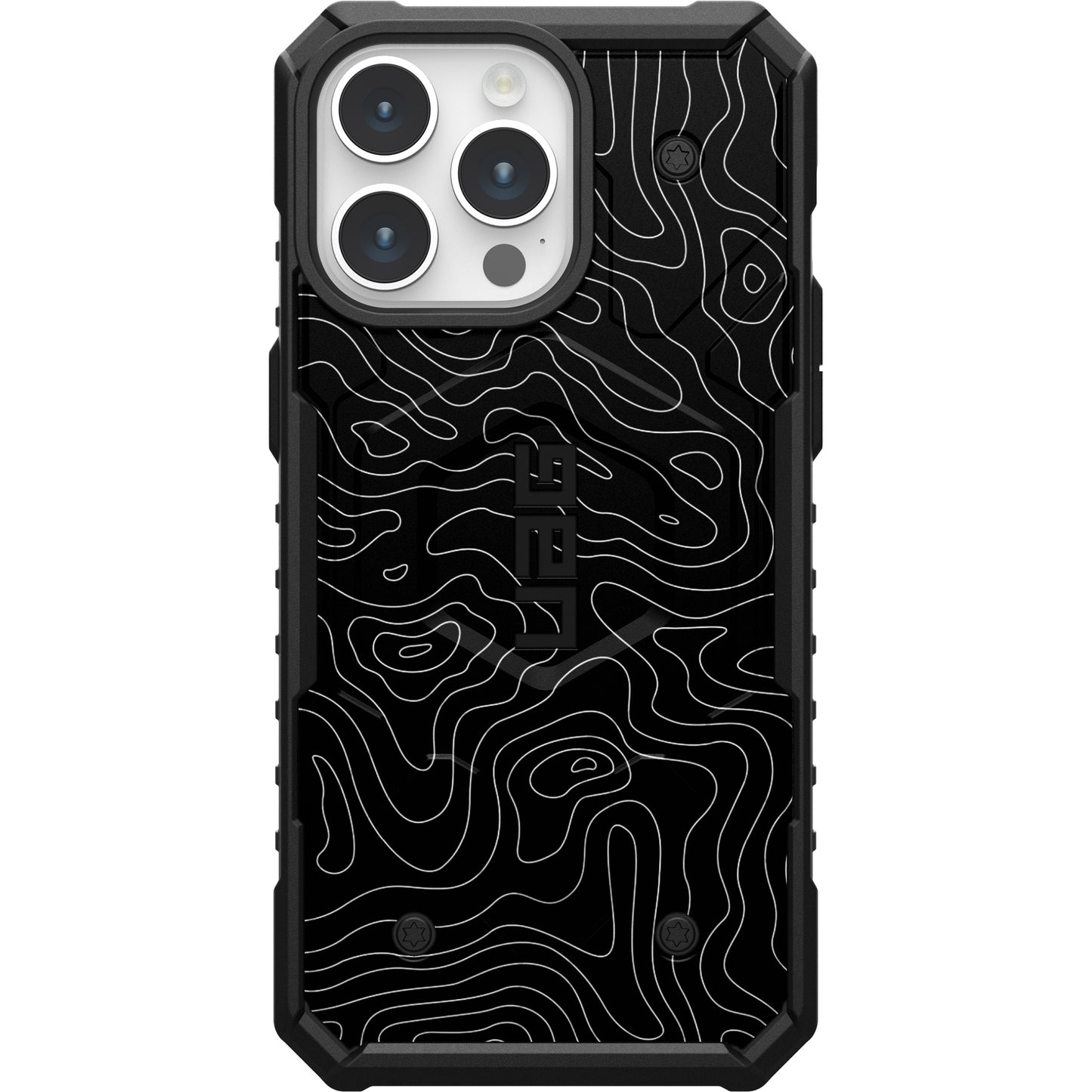 UAG PATHFINDER CASE WITH MAGSAFE FOR APPLE IPHONE - BLACK TOPOGRAPHY