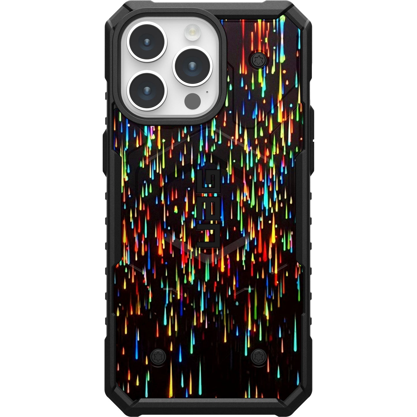 UAG PATHFINDER CASE WITH MAGSAFE FOR APPLE IPHONE - NEON GLOWING DROP DOTS