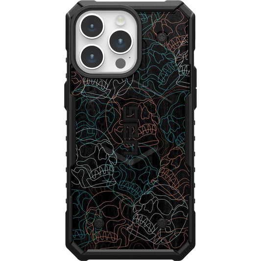 UAG PATHFINDER CASE WITH MAGSAFE FOR APPLE IPHONE - NEON SKULLS