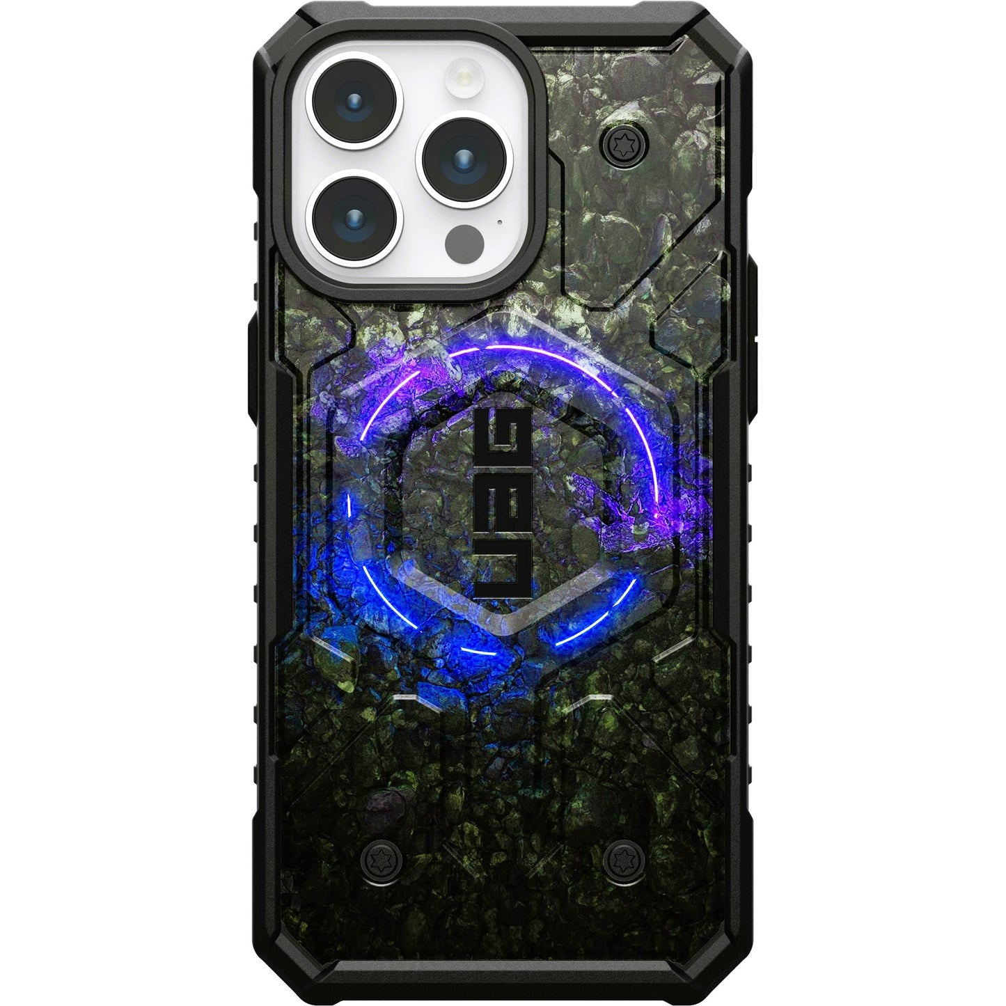 UAG PATHFINDER CASE WITH MAGSAFE FOR APPLE IPHONE - STONE RING PURPLE BLUE