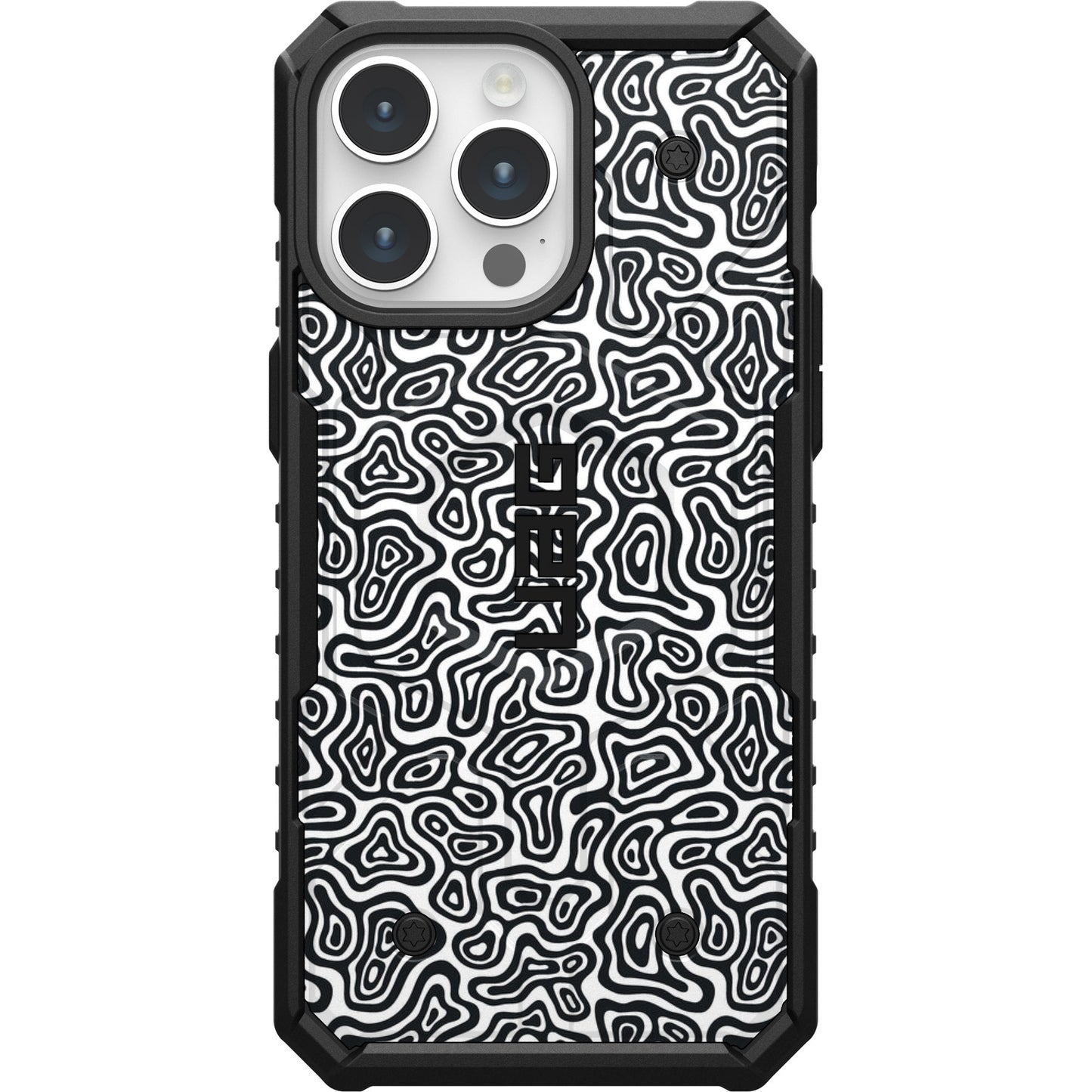 UAG PATHFINDER CASE WITH MAGSAFE FOR APPLE IPHONE - WAVY BLACK & WHITE