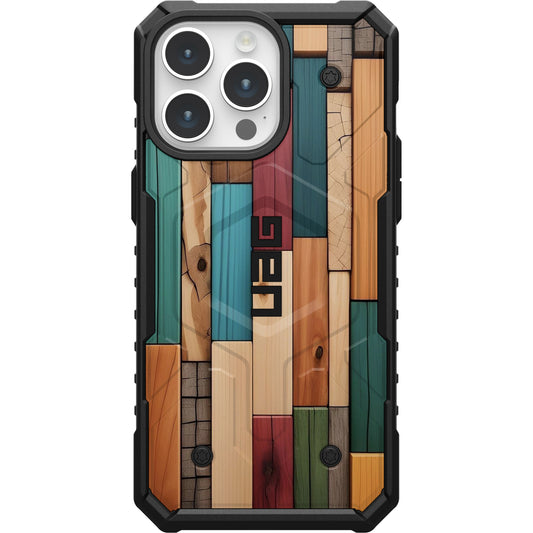 UAG PATHFINDER CASE WITH MAGSAFE FOR APPLE IPHONE - SHIPLAP MULTICOLOR WOOD