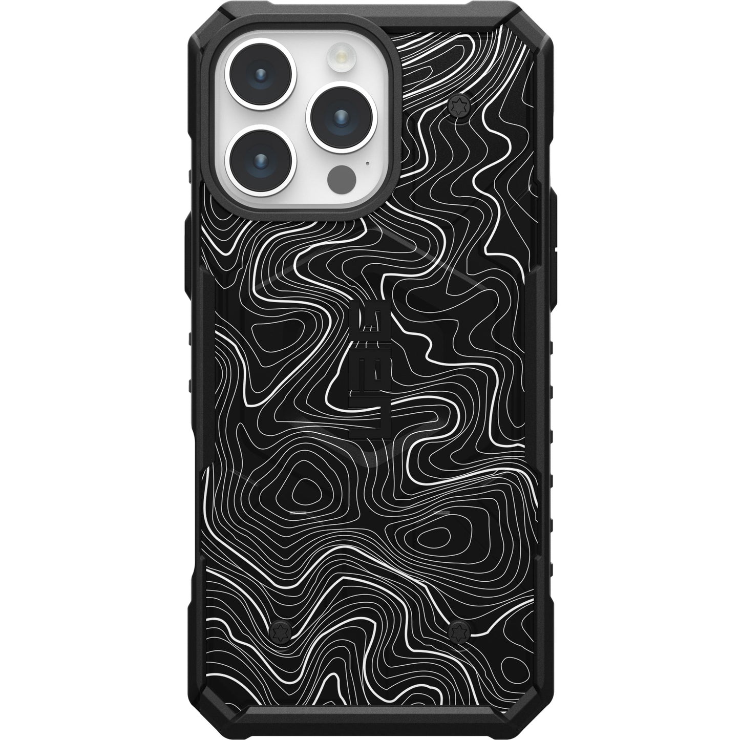 UAG PATHFINDER CASE WITH MAGSAFE FOR APPLE IPHONE - BLACK TOPOGRAPHY STYLE 2