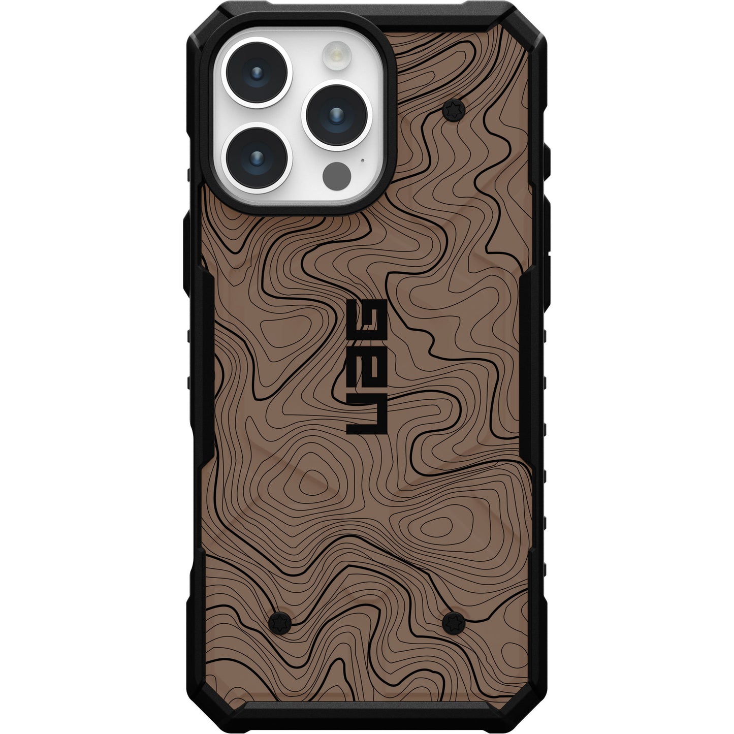 UAG PATHFINDER CASE WITH MAGSAFE FOR APPLE IPHONE - FDE FLAT DARK EARTH TOPOGRAPHY STYLE 2