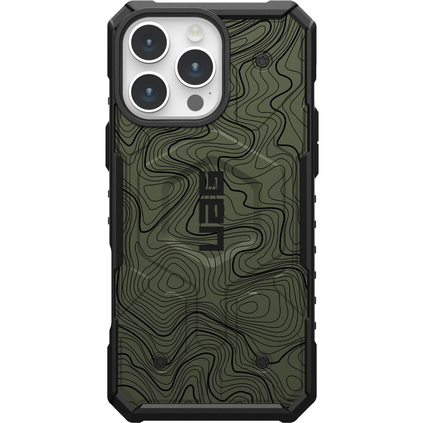 UAG PATHFINDER CASE WITH MAGSAFE FOR APPLE IPHONE - OD GREEN TOPOGRAPHY STYLE 2